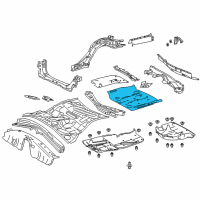 OEM 2017 Lexus RC F Pan, Rear Floor Diagram - 58311-53040