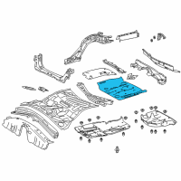 OEM 2016 Lexus RC350 Pan, Rear Floor Diagram - 58311-53040