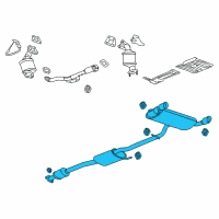 OEM 2012 Chevrolet Captiva Sport Muffler & Pipe Diagram - 22878825