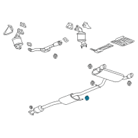 OEM 2015 Chevrolet Captiva Sport Muffler & Pipe Insulator Diagram - 10112049