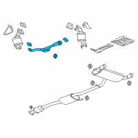 OEM 2012 Chevrolet Captiva Sport Front Pipe Diagram - 20965825