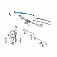 OEM BMW Z4 Windshield Wiper Arm Left Diagram - 61-61-7-198-672