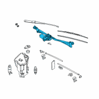 OEM 2007 BMW Z4 Windshield Wiper Motor Diagram - 61-61-7-192-969
