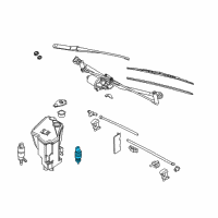 OEM BMW Z3 Washer Pump Diagram - 67-12-8-362-154