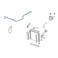 OEM 2008 Saturn Vue Hose Asm-Radiator Surge Tank Inlet Diagram - 25891842