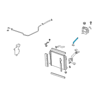 OEM 2009 Saturn Vue Hose, Radiator Surge Tank Outlet Diagram - 19130482