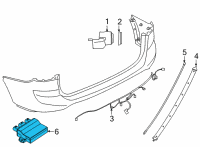 OEM BMW 530i xDrive CONTROL UNIT FOR SMART OPENE Diagram - 61-35-5-A39-8E8