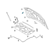 OEM 2011 Ford Expedition Hood Stud Diagram - -W710779-S439