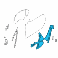 OEM BMW Z4 Front Left Window Regulator Diagram - 51-33-7-198-303