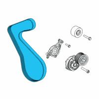 OEM 2018 Dodge Challenger BELT-SUPERCHARGER DRIVE Diagram - 68519480AA