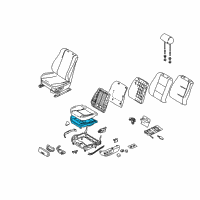 OEM 2001 BMW M5 Pad Seat Front Diagram - 52-10-8-242-779