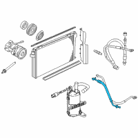 OEM Mercury Grand Marquis AC Hose Diagram - 6W7Z-19835-BA