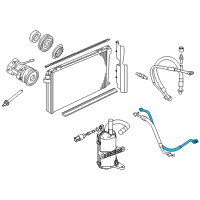 OEM 2009 Mercury Grand Marquis AC Hose Diagram - 6W7Z-19835-AA