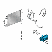OEM Buick Cascada Compressor Diagram - 39164664