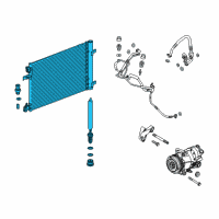 OEM 2016 Buick Cascada Condenser Diagram - 39140128