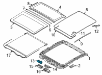 OEM 2022 BMW M235i xDrive Gran Coupe DRIVE PANORAMA GLASS ROOF Diagram - 67-61-9-498-890