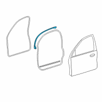 OEM 2001 Mercury Sable Upper Seal Diagram - F6DZ-5420556-BC