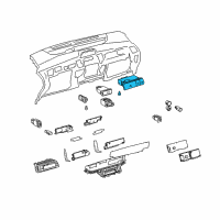 OEM Toyota Prius Hazard Switch Diagram - 84330-47030