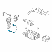 OEM 2009 Acura RL Sensor, Rear Oxygen Diagram - 36542-RKG-A01