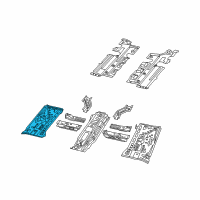 OEM 2015 Jeep Renegade Pan-Front Floor Diagram - 68250638AA