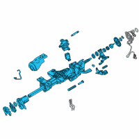 OEM Cadillac Escalade Steering Column Diagram - 84634677