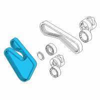 OEM BMW Ribbed V-Belt Diagram - 11-28-7-520-072