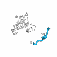 OEM 2001 Chevrolet Silverado 1500 HD EGR Pipe Diagram - 12569076