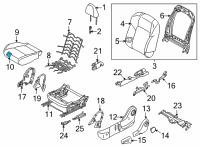 OEM 2021 Nissan Rogue Pad-FRT St CUSH Diagram - 89357-6RA0A