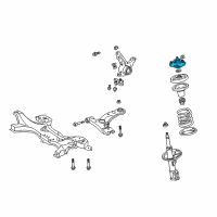 OEM 2001 Toyota Celica Upper Mount Diagram - 48609-20471