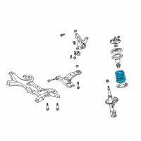 OEM 2002 Toyota Celica Coil Spring Diagram - 48131-2T350