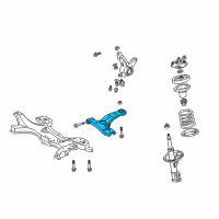 OEM 2005 Toyota Celica Lower Control Arm Diagram - 48068-20381