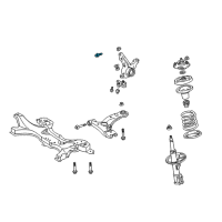 OEM 2003 Toyota Celica Knuckle Nut Diagram - 90105-A0038