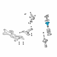 OEM 2001 Toyota Celica Upper Insulator Diagram - 48157-47010