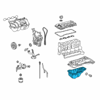 OEM 2017 Toyota Tacoma Lower Oil Pan Diagram - 12102-75021