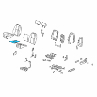 OEM 2009 Chevrolet Avalanche Heater Asm-Driver Seat Cushion Diagram - 20792748