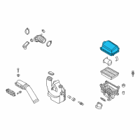 OEM Hyundai Elantra Cover-Air Cleaner Diagram - 28111-F2500