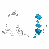 OEM Hyundai Elantra Cleaner Assembly-Air Diagram - 28110-F2450