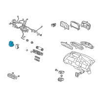 OEM Honda Civic Switch Assembly, Remote Control Mirror Diagram - 35190-SVA-A01