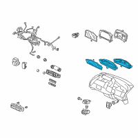 OEM 2007 Honda Civic Meter Assembly, Combination Diagram - 78100-SVB-A02