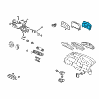 OEM 2009 Honda Civic Meter Assembly (Northland Silver) Diagram - 78220-SNA-L15
