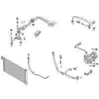 OEM Ford Focus Upper Pressure Tube O-Ring Diagram - CV6Z-19E889-B