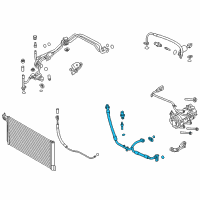 OEM 2015 Ford Focus AC Tube Diagram - CV6Z-19D734-A