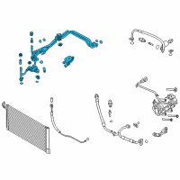 OEM 2015 Ford Focus Upper Pressure Tube Diagram - FV6Z-19A834-B