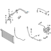 OEM Ford Focus Upper Pressure Tube O-Ring Diagram - CV6Z-19E889-N