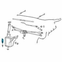 OEM 2019 Ram 3500 Pump-Washer, Windshield Diagram - 68440465AA