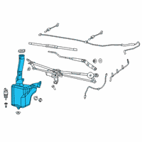 OEM 2021 Ram 3500 Reservoir-Windshield Washer Diagram - 68440464AA