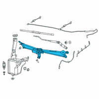OEM 2017 Ram 3500 WIPERUNIT-Windshield WIPER Diagram - 55372141AL