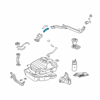 OEM Lexus LX470 Hose, Fuel, NO.1(For Fuel Tank Inlet Pipe) Diagram - 77213-60130