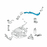 OEM 1998 Lexus LX470 Pipe Sub-Assy, Fuel Tank Inlet Diagram - 77201-60530