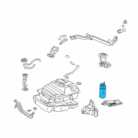OEM 2007 Lexus LX470 Fuel Pump Diagram - 23221-66040
